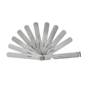 Mitutoyo 184-306S | Thickness or Feeler Gauge | Series 184 | Number of Leaves 10 | Blade Length 100 mm | Range 0.05 to 0.8 mm
