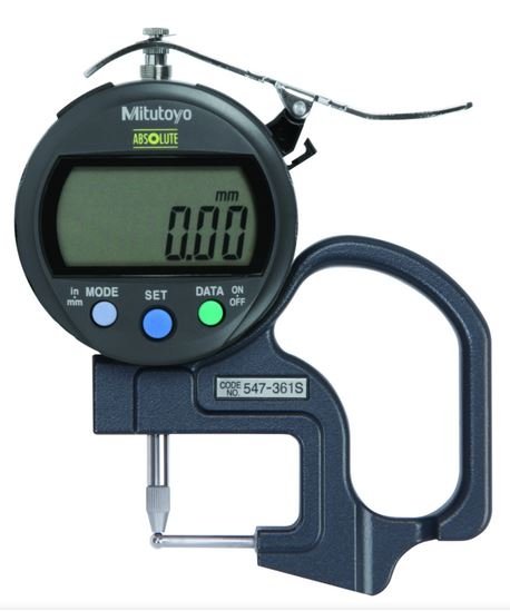 Mitutoyo 547-361S ABS Digital Thickness Gauge 0-0.4", 0.0005"/0.01mm, Tube Thickness - generaltechuae
