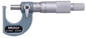 Mitutoyo 115-313 Tube Micrometer Cylindrical Anvil Flat Spindle, 0-1" - generaltechuae