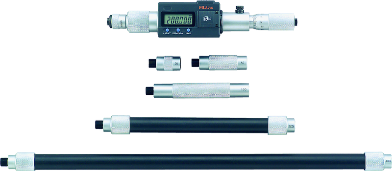 Mitutoyo 339-303 Digital Tubular Inside Micrometer (Pipe) Inch/Metric, 8-40", IP65, incl. 5 Rods - generaltechuae