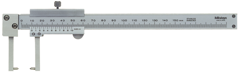 Mitutoyo 536-152 Vernier Neck Caliper Point Jaw Outside 0 - 150 mm, Graduation 0.05 mm - generaltechuae