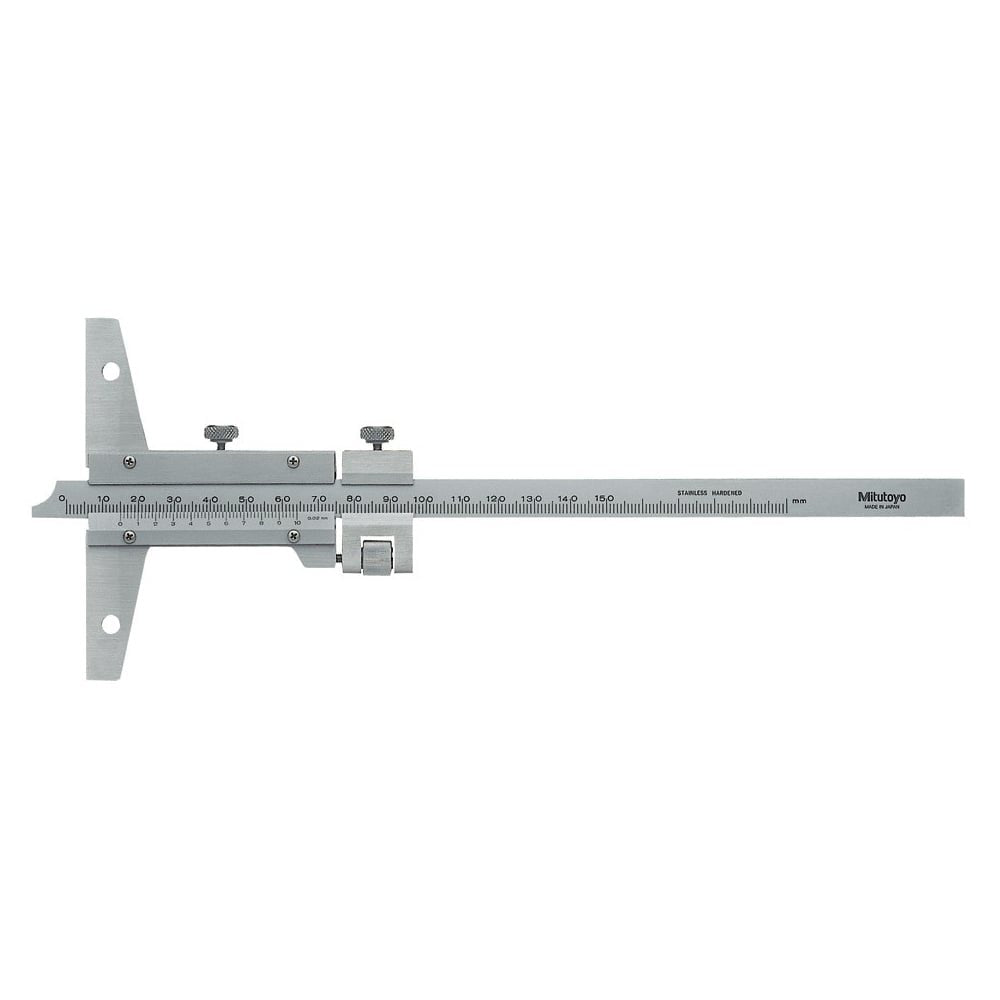 Mitutoyo 527-101 Vernier Depth Gauge 0-150mm, Graduation 0.02 mm - generaltechuae