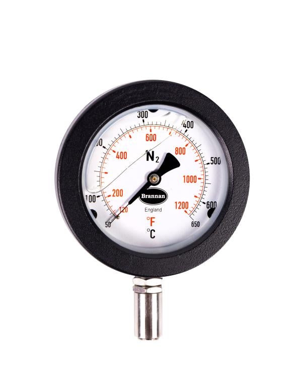 Brannan 93/400/3 | Marine Exhaust Gas Thermometer | 100 mm dial, +50 to +650 °C/°F, 250 mm stem - generaltechuae (2)