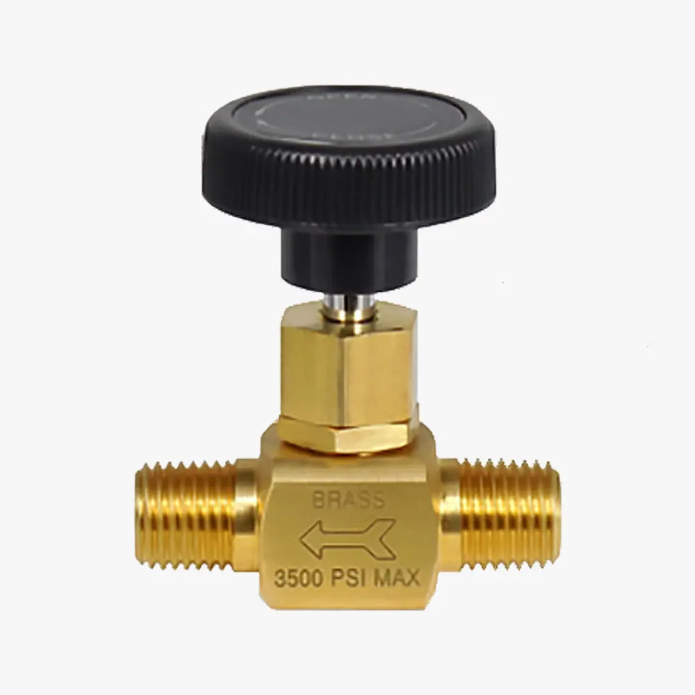 CONCOA 5500067 | 500 Series Needle Valve | Miniature, Plated Brass, 1/8 in MNPT, 3000 PSIG