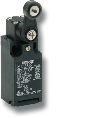 OMRON D4N-212G | Limit switch, Adjustable roller lever, form lock (metal lever, resin roller), 1NC/1NO (snap-action), 1NC/1NO (snap-action), G1/2 (1-conduit) - generaltechuae