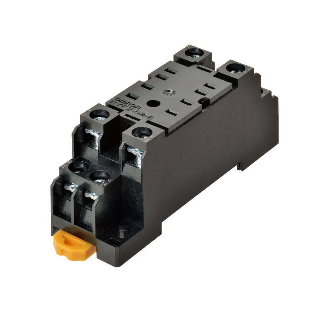 Omron PYFZ-08-E, MY2 8 Pin 250V ac DIN Rail Relay Socket, for use with Miniature Power Relays