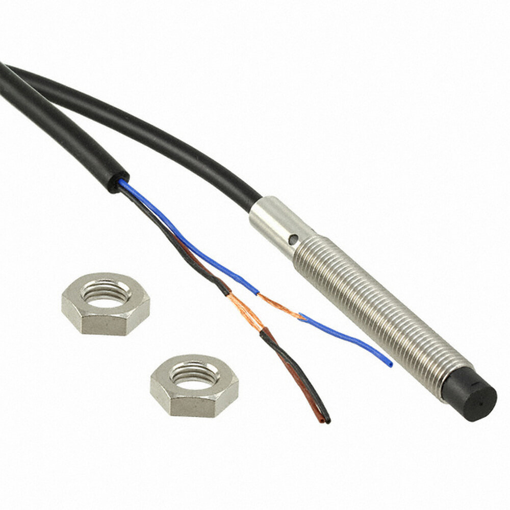 Omron E2B-S08LS02-WP-B1 2M, Inductive Threaded Barrel Proximity Sensor, M8, 2 mm Detection, PNP NO, 12 → 24 V dc