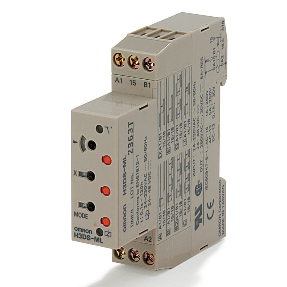 Omron H3YN-2 100-120VAC, Plug In Timer Relay, 100-120V ac, 4-Contact, 0.1 → 600s, DPDT