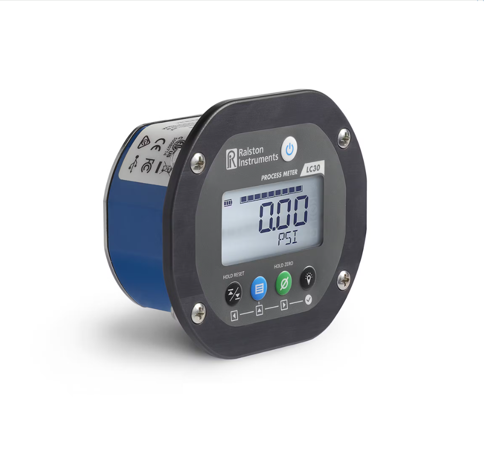 Ralston LC30-GY2H-00-00 | Digital pressure gauge | 20,000 psi / 140 MPa | 1/4" Female High Pressure back connection