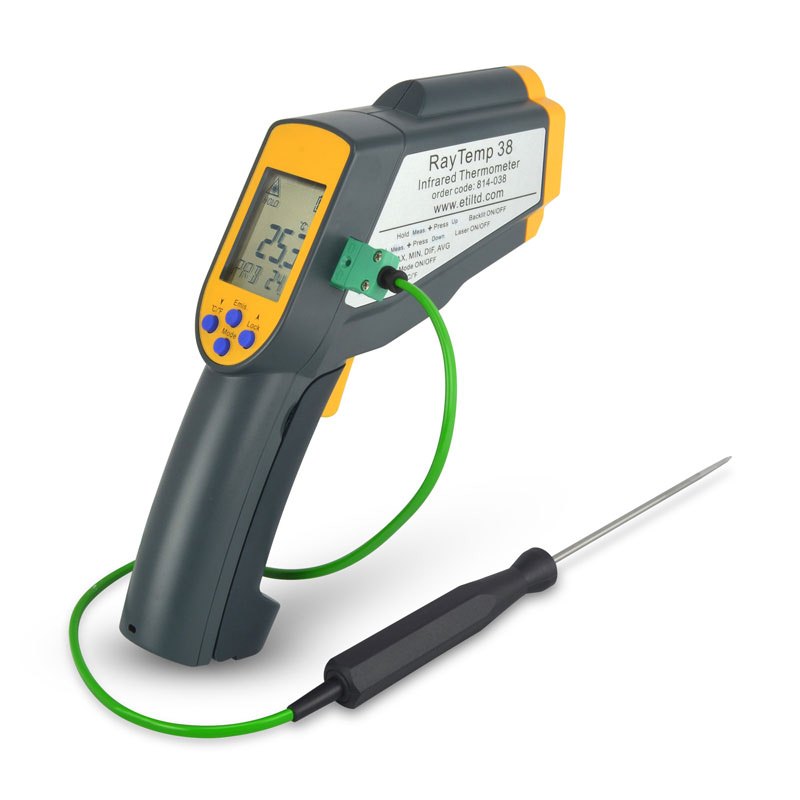 ETI 814-038 | RayTemp 38 Infrared Thermometer | 50:1, -59.9 to 999.9 °C - generaltechuae (2)