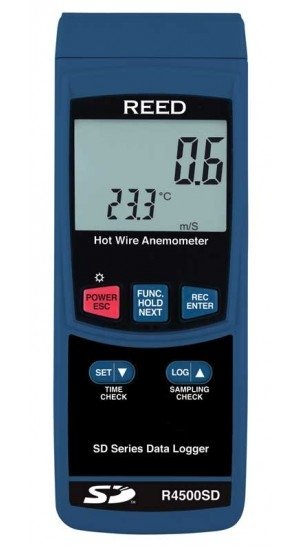 REED R4500SD Data Logging Hot Wire Thermo-Anemometer - generaltechuae