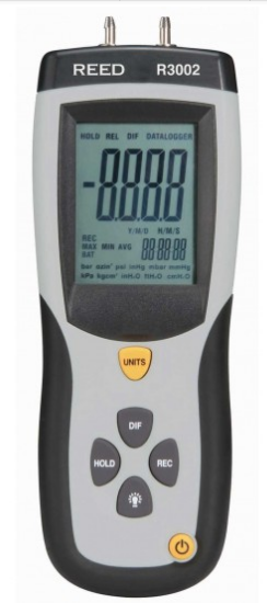 REED R3002 Digital Differential Pressure Manometer (5psi) - generaltechuae