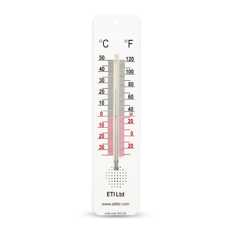ETI 803-232 | Room Thermometer | 45 x 195 mm, -30 to 50 °C, °C/°F Scale - generaltechuae