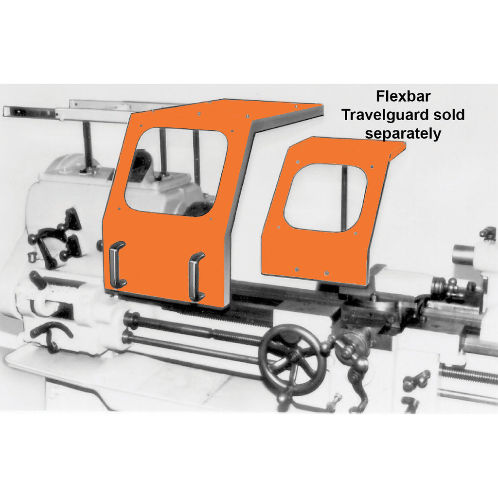 Flexbar 13079 | Slide-Track Latheguard Chuck Guard | 24" (14" wide) Capacity - generaltechuae