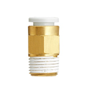 SMC KQ2H04-01NS | Copper Alloy Fitting | Threaded-to-Tube | Series KQ2 | Connection R 1/8 Male | Tube Size 4mm - generaltechuae