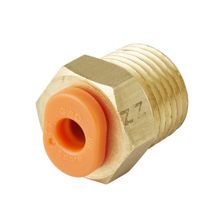 SMC KQ2H06-01AS | Straight Fitting | Threaded-to-Tube | Series KQ2 | Connection R 1/8 Male | Tube Size 6mm - generaltechuae