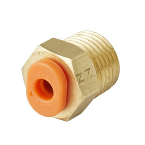SMC KQ2H12-02AS | Straight Fitting | Threaded-to-Tube | Series KQ2 | Connection R 1/4 Male | Tube Size 12mm