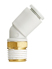 SMC KQ2K11-36AS | 45 Degree Male Elbow | One-Touch Fitting | Series KQ2 | Port Size 3/8 in - generaltechuae
