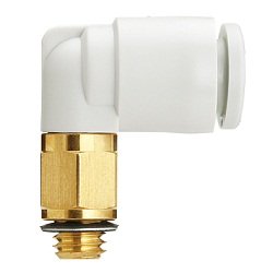 SMC KQ2L06-M5A | Elbow Fitting | Series KQ2 | Connection M5 Male | Tube Size 6mm - generaltechuae