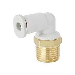 SMC KQ2L08-03NS | Elbow Fitting | Series KQ2 | Connection R 3/8 | Tube Size 8mm - generaltechuae