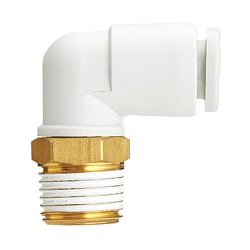 SMC KQ2L10-01AS | Elbow Fitting | Series KQ2 | Connection R 1/8 Male | Tube Size 10mm - generaltechuae