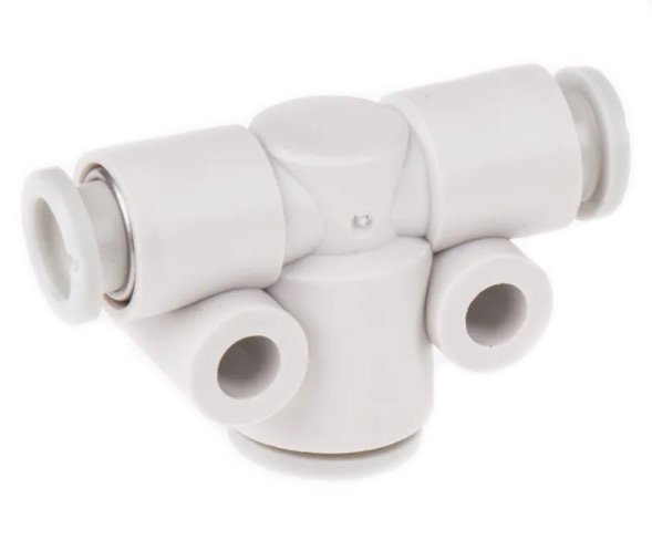 SMC KQ2T06-08A | TEE Fitting | Different Diameter | Series KQ2 | Output Diameter 8mm | Input diameter 6mm - generaltechuae