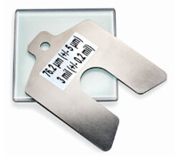 DeFelsko SPGZEROKIT | Non-Certified Metal Shim & Glass Zero Plate | 76 µm Check Shim, For PosiTector SPG - generaltechuae