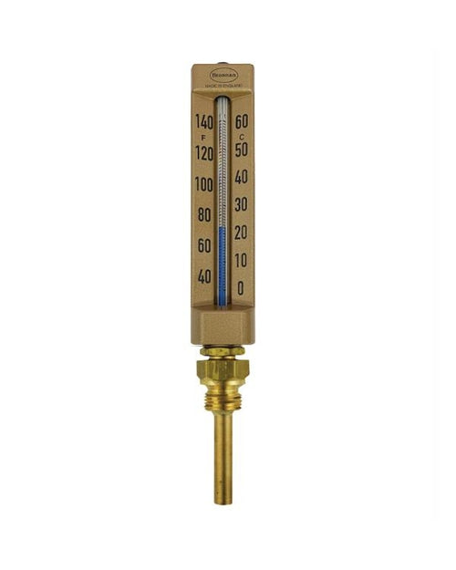 Brannan 86/165/0-M | Industrial V-Line Thermometer | 135° angle, 150 mm, Aluminium, 0 to +50 °C/°F, 100 mm pocket - generaltechuae (2)
