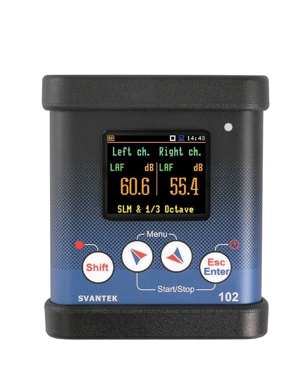 Class 2 Dual-Channel Noise Dosimeter | Measurement Range 45 dBA RMS to  141 dBA Peak