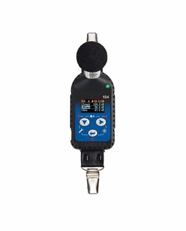Personal noise dosimeter | Linear Operating Range 53 dBA Leq to 141 dBA Peak