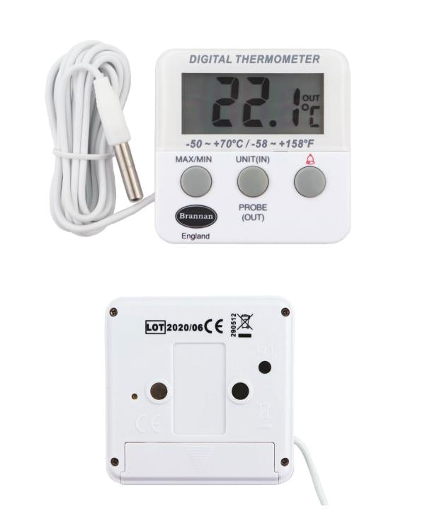 Brannan TC-007 | THERMcert Pre-Calibrated Twin Reading Thermometer | 0 & 35 °C - generaltechuae (2)