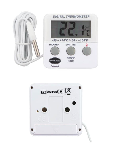 Brannan TC-007 | THERMcert Pre-Calibrated Twin Reading Thermometer | 0 & 35 °C - generaltechuae (2)