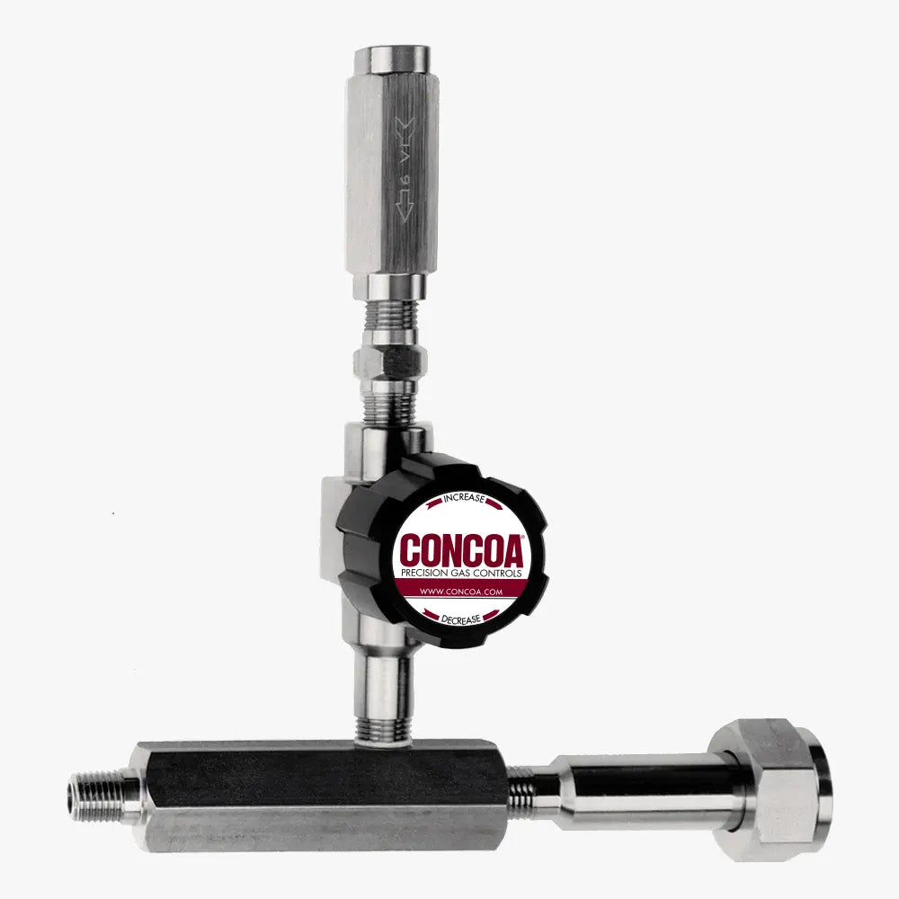 CONCOA 5022003-01-CON | 502 Series Tee Purge | Brass, Left-hand Inlet, Purge Inlet