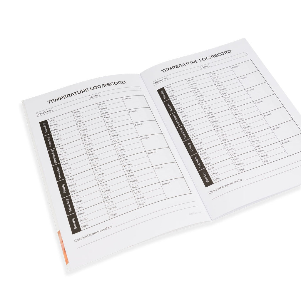 ETI 831-105 | Temperature Log Book A5 | Pack of 10 - generaltechuae