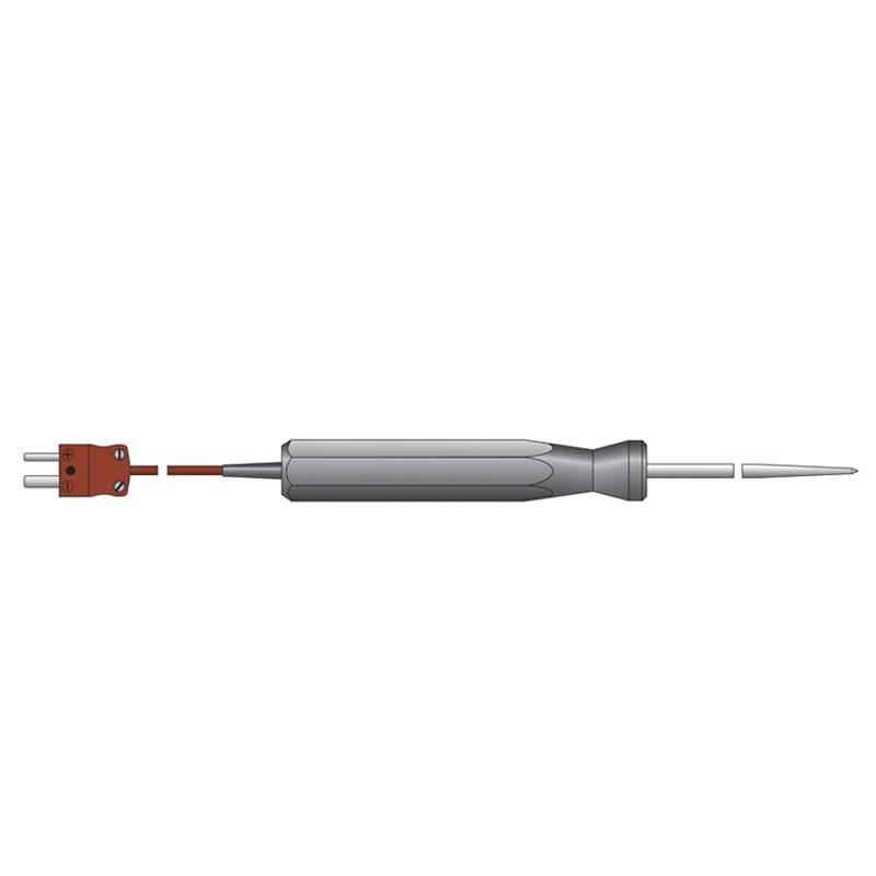 ETI 127-168 | Extended Penetration Temperature Probe | Type T, Straight Lead, Ø3.3 x 300 mm - generaltechuae