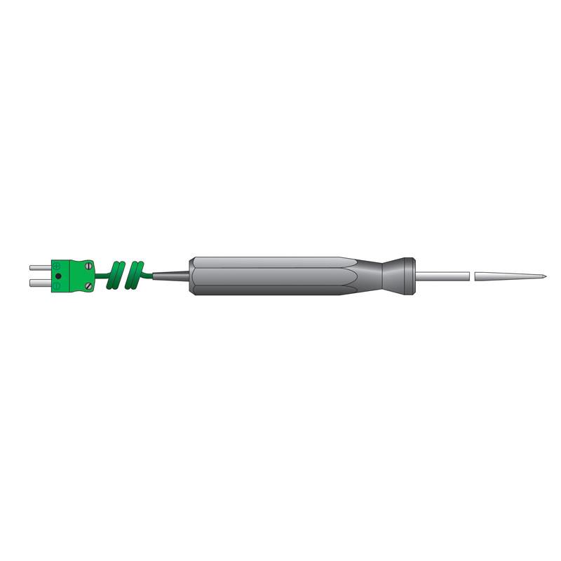 ETI 323-168 | Extended Penetration Temperature Probe | Type K, Coiled Lead, Ø3.3 x 300 mm - generaltechuae