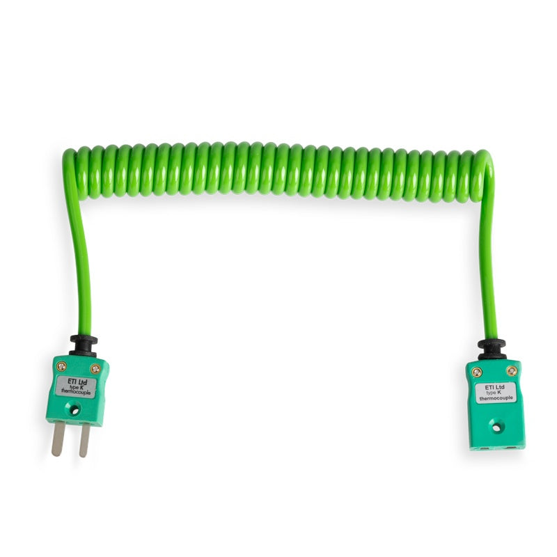 ETI 627-740 | Temperature Probe Extension Lead | Type K, Coiled, 1 m - generaltechuae