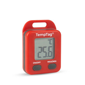 ETI 810-244 | TempTag Micro Max/Min Thermometer | Red, -20 to 60 °C, IP65 - generaltechuae