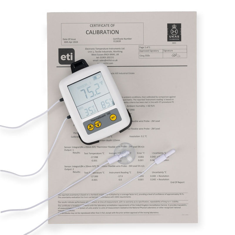 ETI 891-512 | ThermaGuard Fridge Freezer Alarm Thermometer | Model 102 + UKAS 2-Point (-18, 0 °C) - generaltechuae (5)