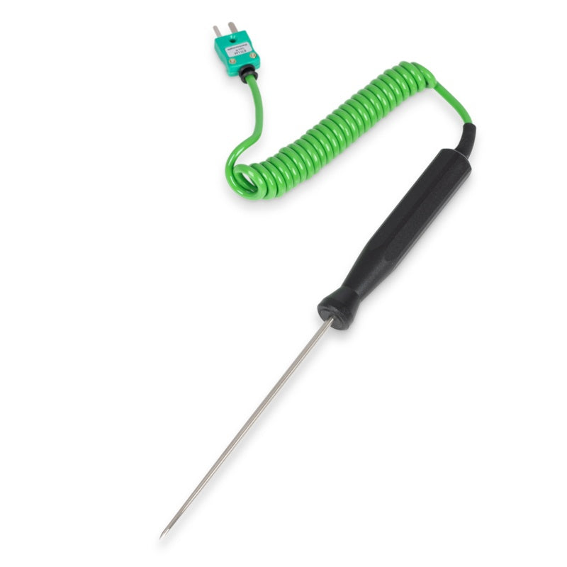 ETI 323-160 | Thermocouple Probe for Liquids and Solids | Type K, coiled lead, Ø3.3 x 130 mm - generaltechuae