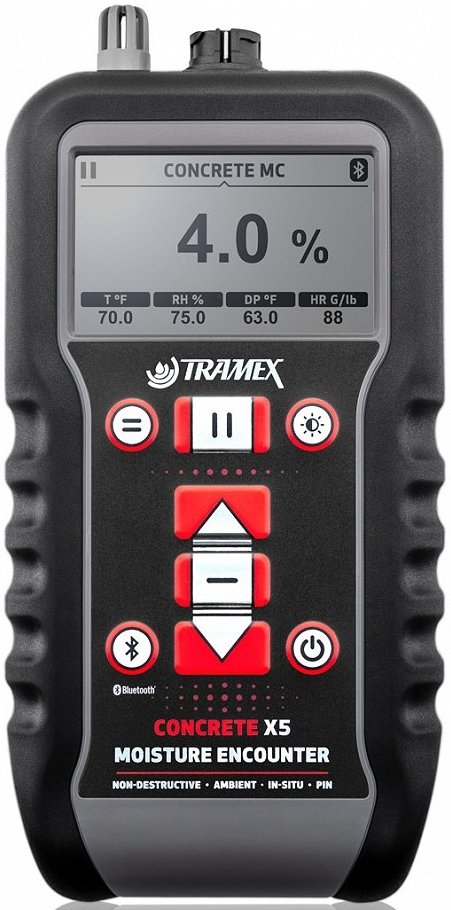 Tramex CMEX5 - CONCRETE MOISTURE ENCOUNTER X5
 FOR MEASURING MOISTURE CONTENT AND HUMIDITY IN CONCRETE FLOORS AND SLABS, WOOD AND BUILDING MATERIALS - generaltechuae