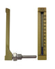 Brannan 82/100/0 | Industrial V-Line Thermometer | 90° angle, 200 mm, Polypropylene, -30 to +50 °C/°F, 30 mm pocket - generaltechuae