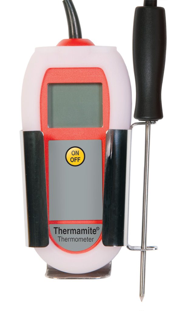 ETI 832-050 | Catering Thermometer Protective Cover & Wall Bracket | white silicone, stainless steel - generaltechuae (2)