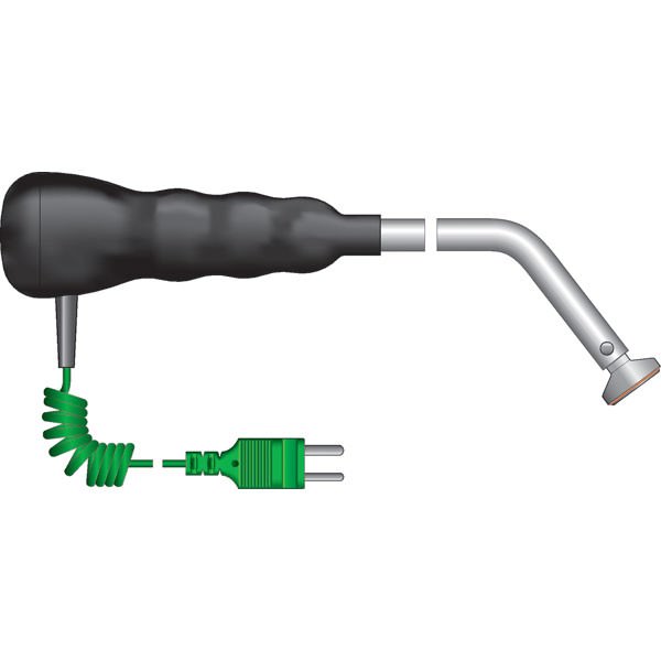 ETI 343-084 | Waterproof Bell Surface Temperature Probe | 45°, coiled lead, Type K - generaltechuae