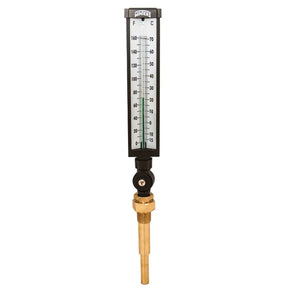 Winters TIM103-6AC-R-UV | Industrial 9” Thermometer | 3/4” NPT with thermowell |  0°F to 160°F & -15°C to 70°C - generaltechuae