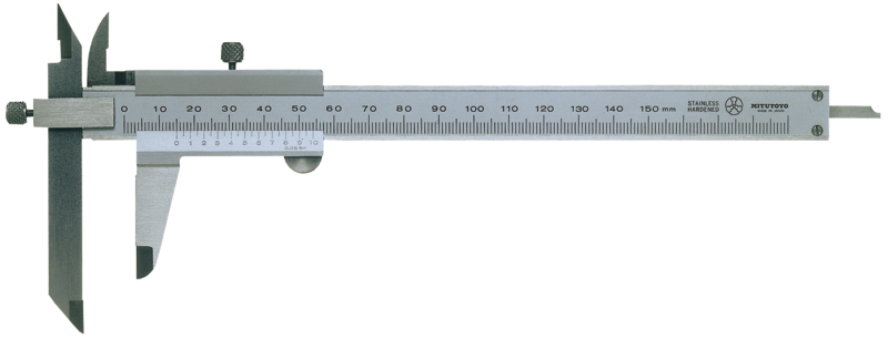 Mitutoyo 536-102 Offset Jaw Caliper 0 - 200 mm, Graduation 0.05 mm