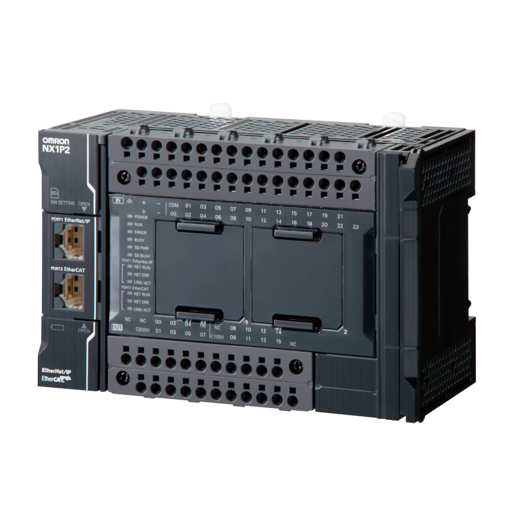 OMRON NX1P2-9B40DT1 | Sysmac NX1P CPU with 40 Digital Transistor I/O (PNP), 1 MB memory, EtherCAT