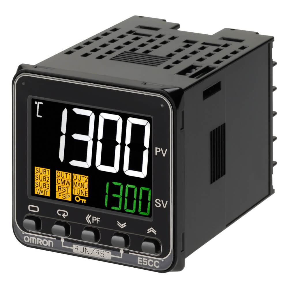 OMRON E5CC-CX3A5M-004 | Temperature controller, 1/16 DIN (48x48 mm), 0/4-20 mA current output, 3 AUX ...