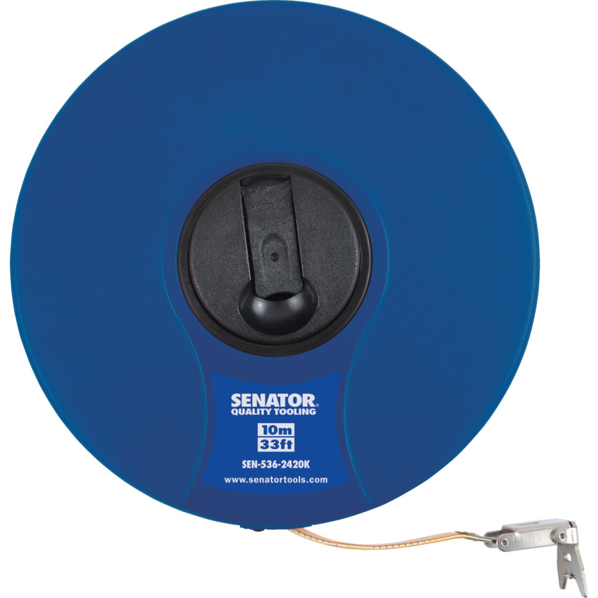 SENATOR 10m/33ft PVC COATING FIBREGLASS MEASURING TAPE